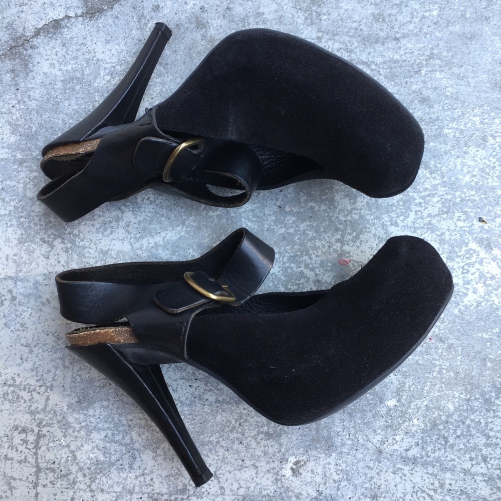 PEDRO GARCIA Platforms Suede heel shoes Size 7.5